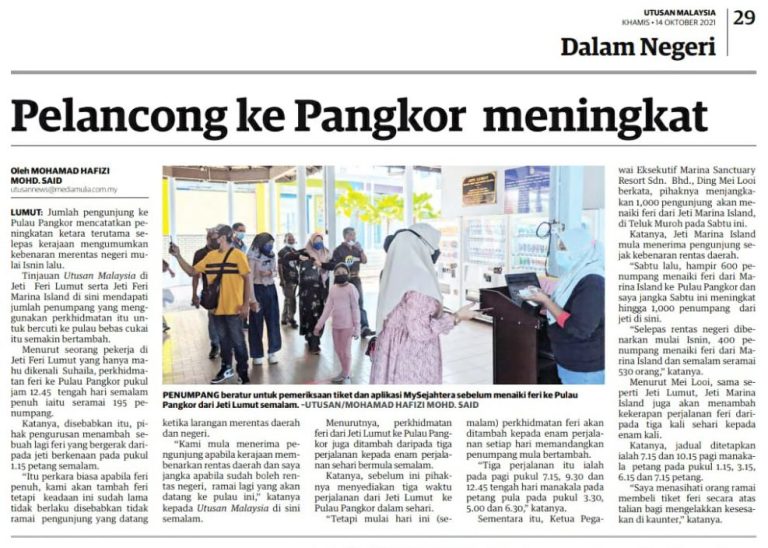 Utusan Malaysia (14 October 2021)